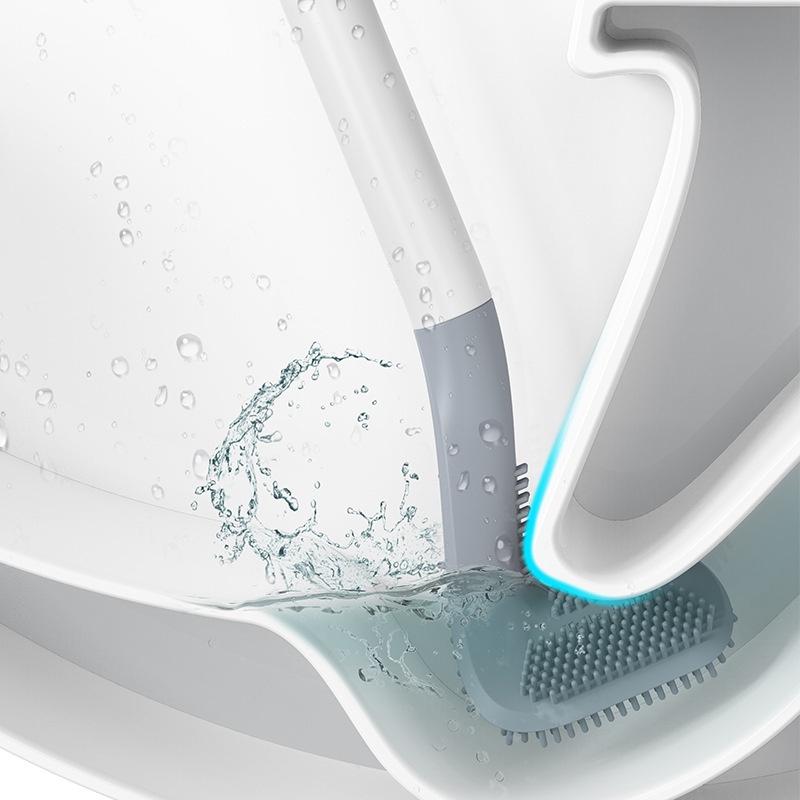 Cọ Vệ Sinh Nhà Tắm, Nhà Vệ Sinh, Chà Toilet Bằng Silicon Tiện Lợi