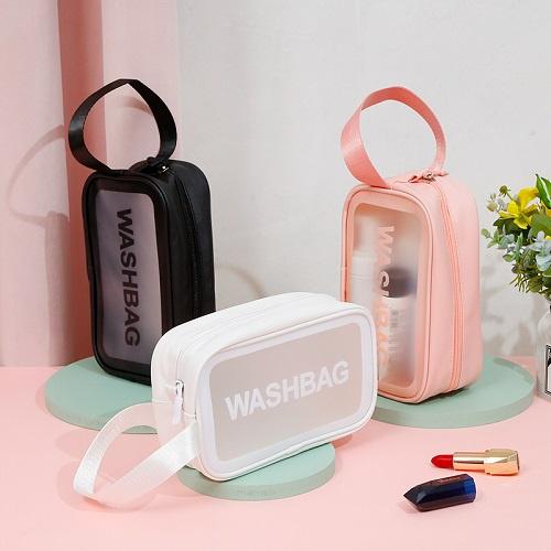 Set 3 Túi Đựng Mỹ Phẩm Du Lịch Đựng Đồ Trang Điểm Sang Trọng Washbag Trong Suốt Chống Nước Tiện Dụng