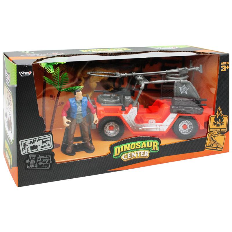 Bộ Đồ Chơi Trung Tâm Nghiên Cứu Khủng Long - Xe Jeep - Vecto DN7743A