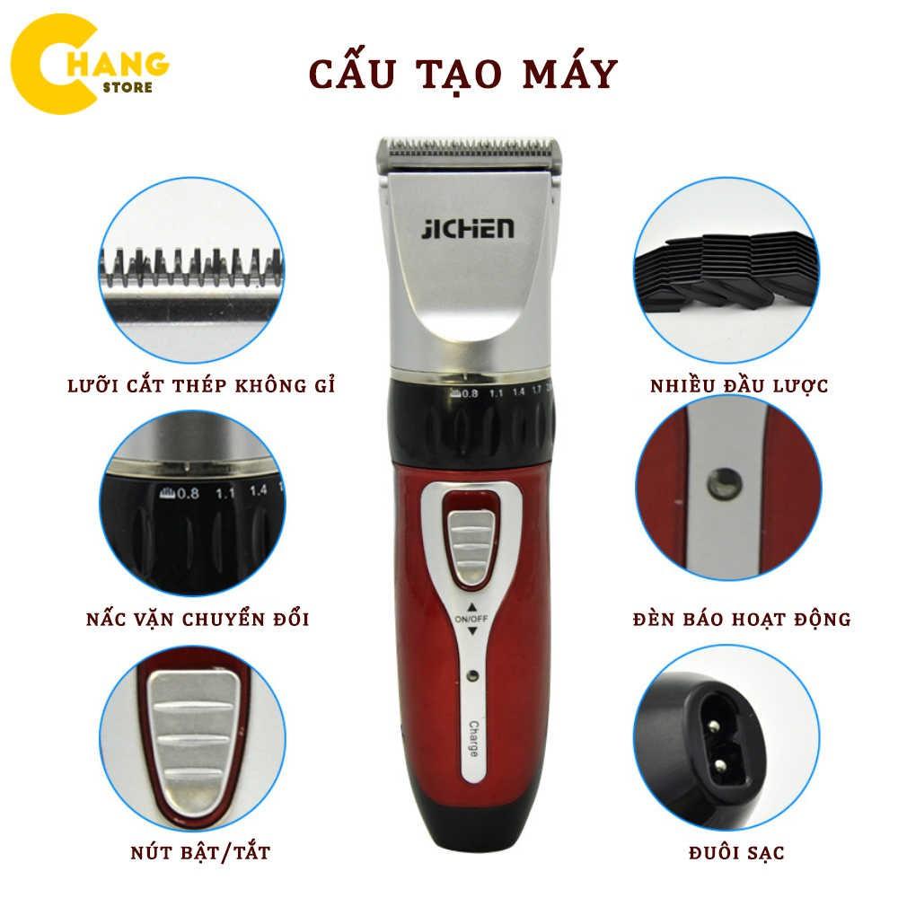 Tông Đơ Cắt Tóc Gia Đình Jichen JC-0817 + Tặng 1 Bộ Kéo Cắt Và Tiả Tóc