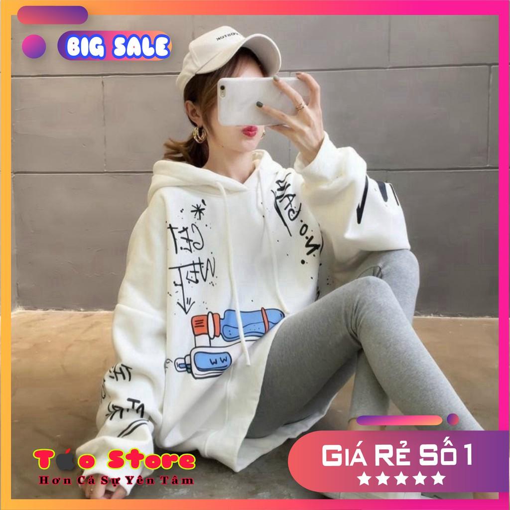 Áo khoác nỉ Hoodie KN4 in Thân áo và Tay áo, chất Nỉ bông dày đẹp, co giãn, form rộng