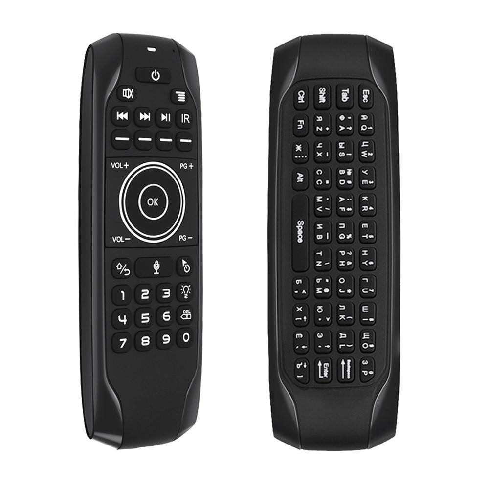 Bàn phím không dây 2.4G điều khiển bằng giọng nói 6 trục cho TV thông minh Android TV BOX PC