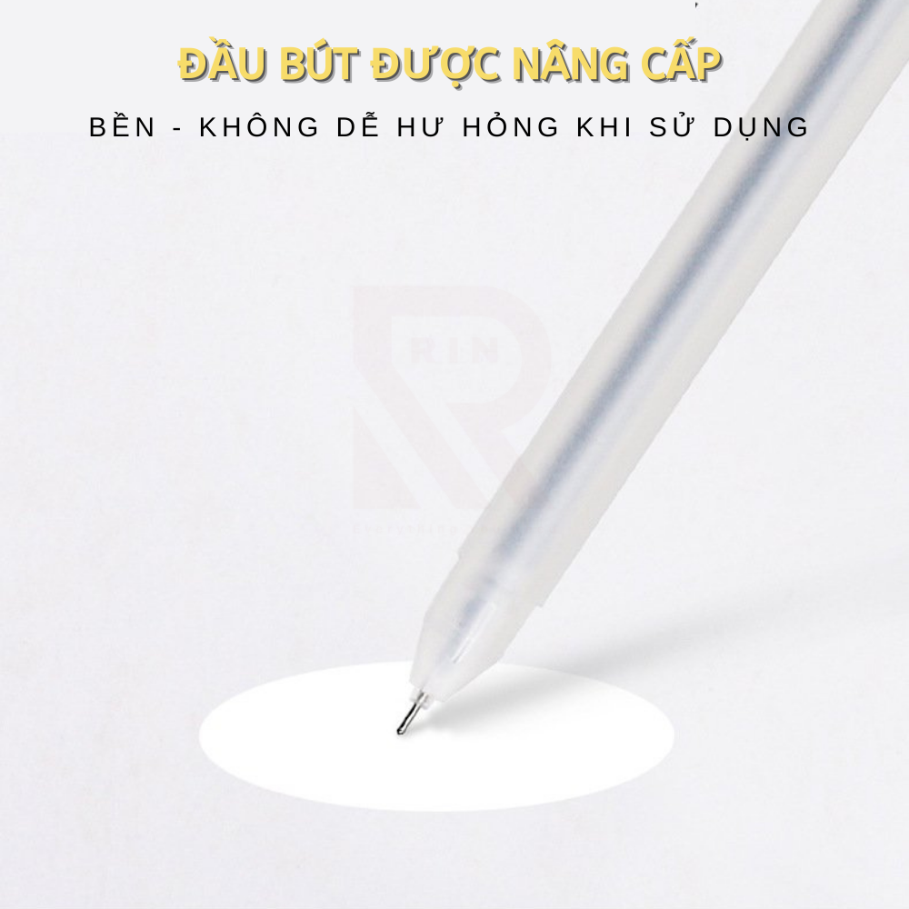 Bút mực gel 0.5mm / bút bi nước / Bút mực khô nhanh/ Bút ghi chép cơ bản nhiều màu lựa chọn – Mực Đen/ Xanh/ Đỏ 