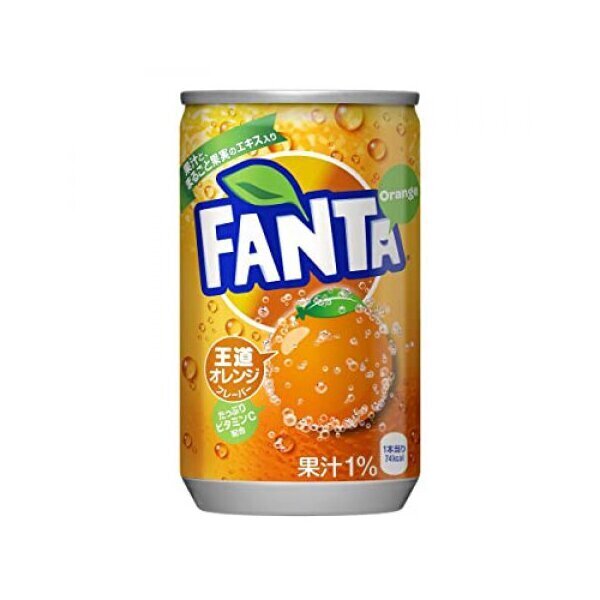 Thùng 30 lon Nước Giải Khát Có Ga Fanta Mini Vị Cam 160ml - Hàng nội địa Nhật