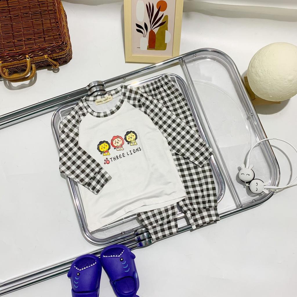Đồ Bộ Bé Trai Bé Gái Minky Mom, Quần áo trẻ em vải Thun Lạnh mềm mịn thoáng mát an toàn cho bé TD51