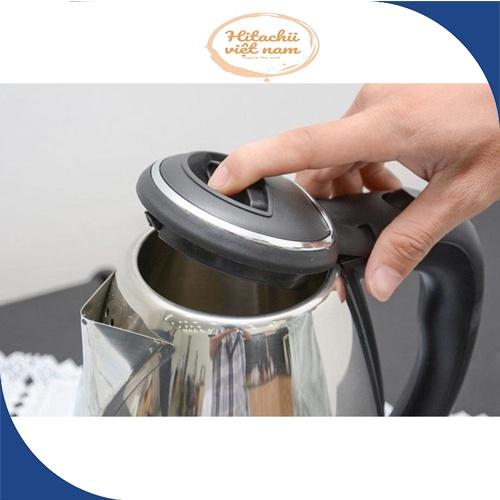 Ấm Siêu Tốc Đun Nước 1.8 Lít Siêu Tiếp Kiệm Điện, Bình Đun Nước Siêu Tốc Electric Kettle chất liệu inox