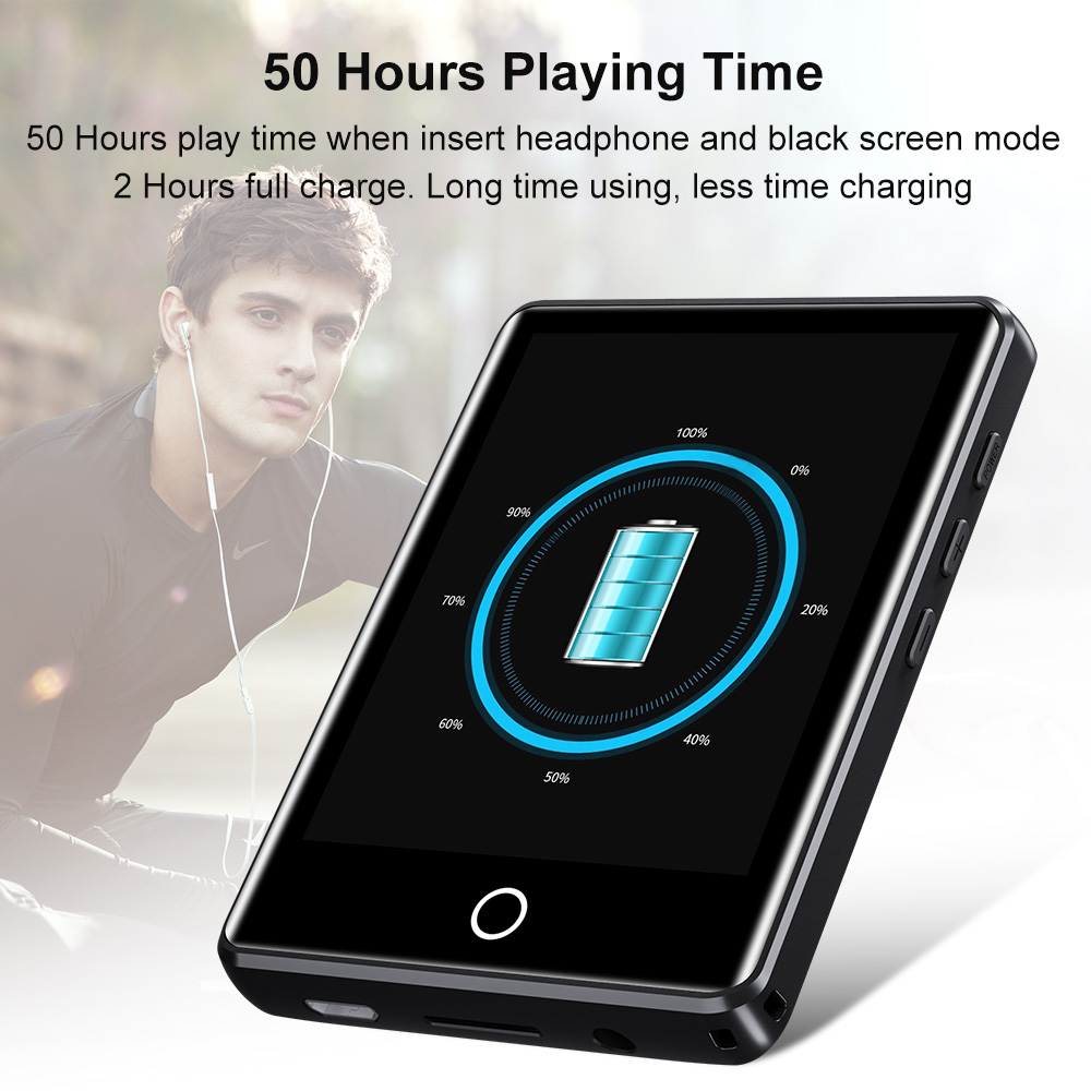 Máy Nghe Nhạc MP3 Màn Hình Cảm Ứng 2.8 Inch Bluetooth 5.0 Ruizu M6 Bộ Nhớ Trong 16GB (Có Loa Ngoài) - Hàng Chính Hãng