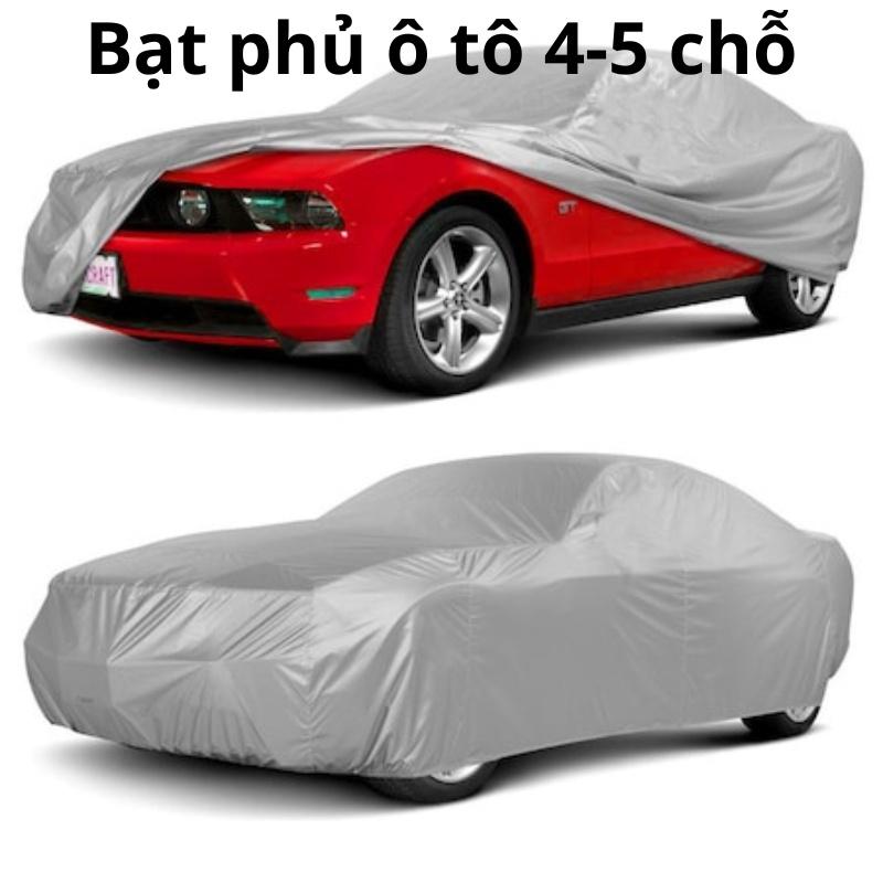 Bạt che phủ ô tô, Bạt trùm vải dù oxford cao cấp chống nắng chống mưa chống xước phủ ô tô xe hơi 4 chỗ 5 chỗ