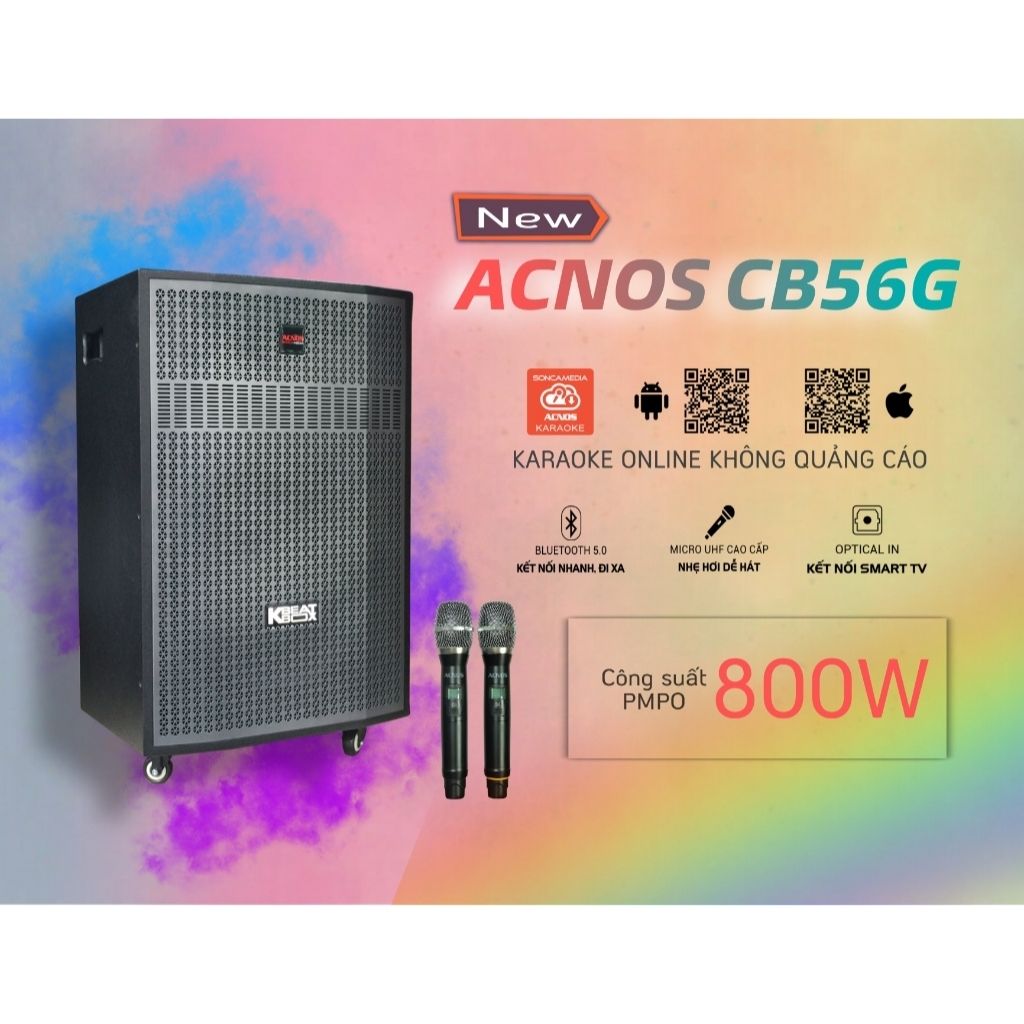 Loa Kéo Di Động Ngoài Trời ACNOS CB56G - Hàng chính hãng