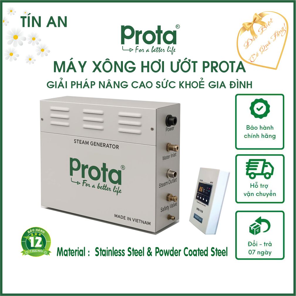 [CHÍNH HÃNG] Máy xông hơi ướt Prota , Giải pháp nâng cao sức khỏe gia đình- Bảo hành 12 tháng