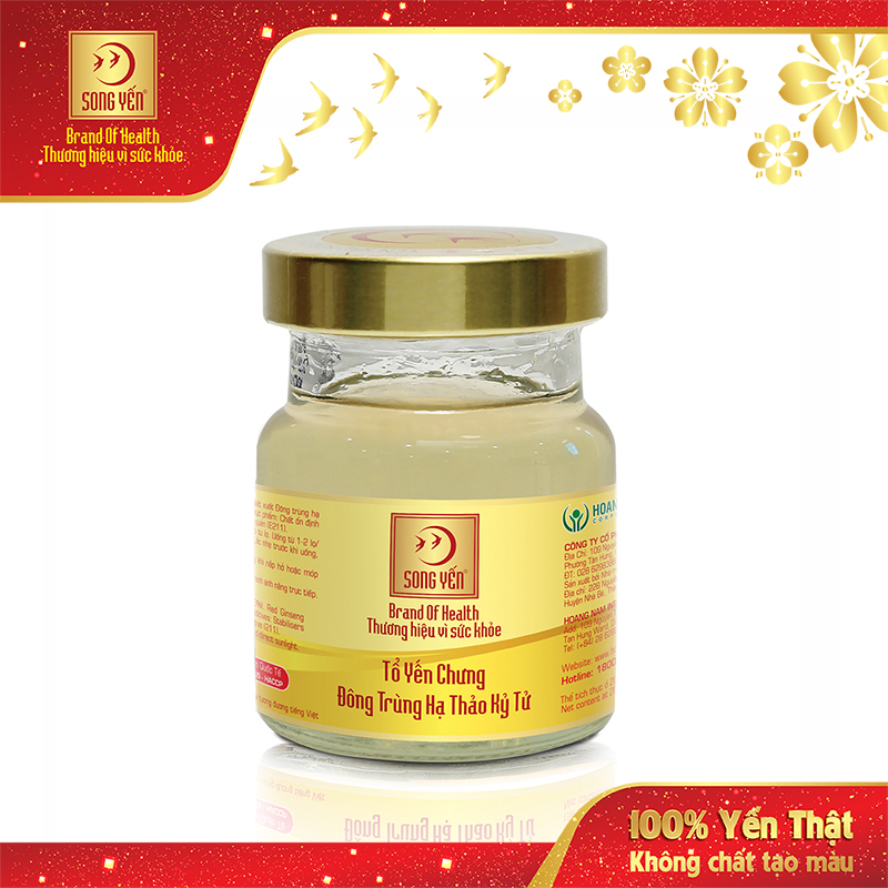 Tổ Yến Chưng Đông Trùng Hạ Thảo Kỷ Tử Song Yến (Lốc 6 x 70ml)