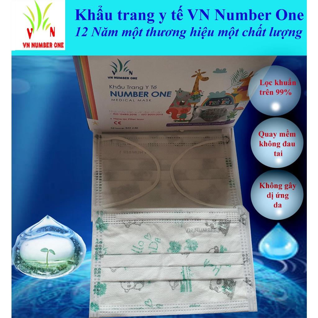 Khẩu trang y tế Trẻ em VN NUMBER ONE (hộp 50 cái)