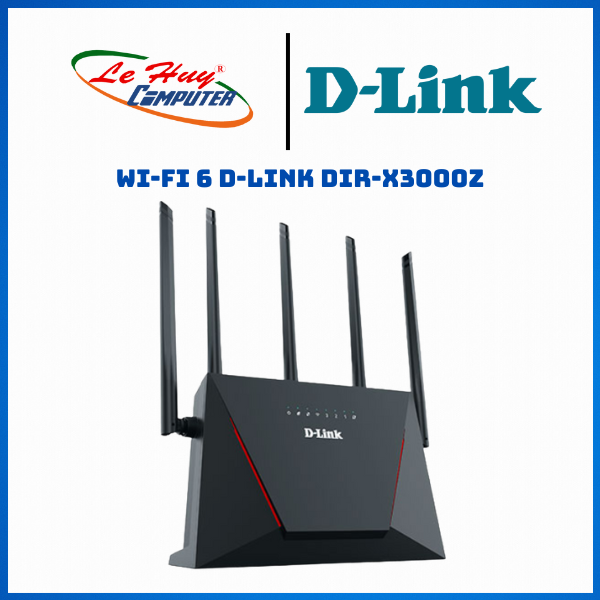 Bộ Phát Wi-Fi 6 D-Link DIR-X3000Z Băng Tần Kép Chuẩn AX3000 Tích Hợp Mesh, MU-MIMO - Hàng Chính Hãng