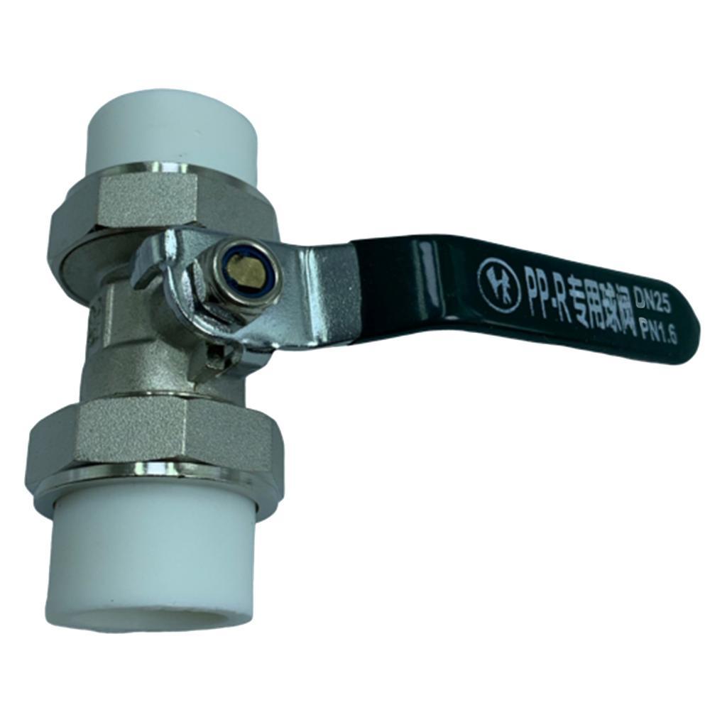 Copper Valve Double Head Live Joint PPR Iron Ball Valve Connector Fittings