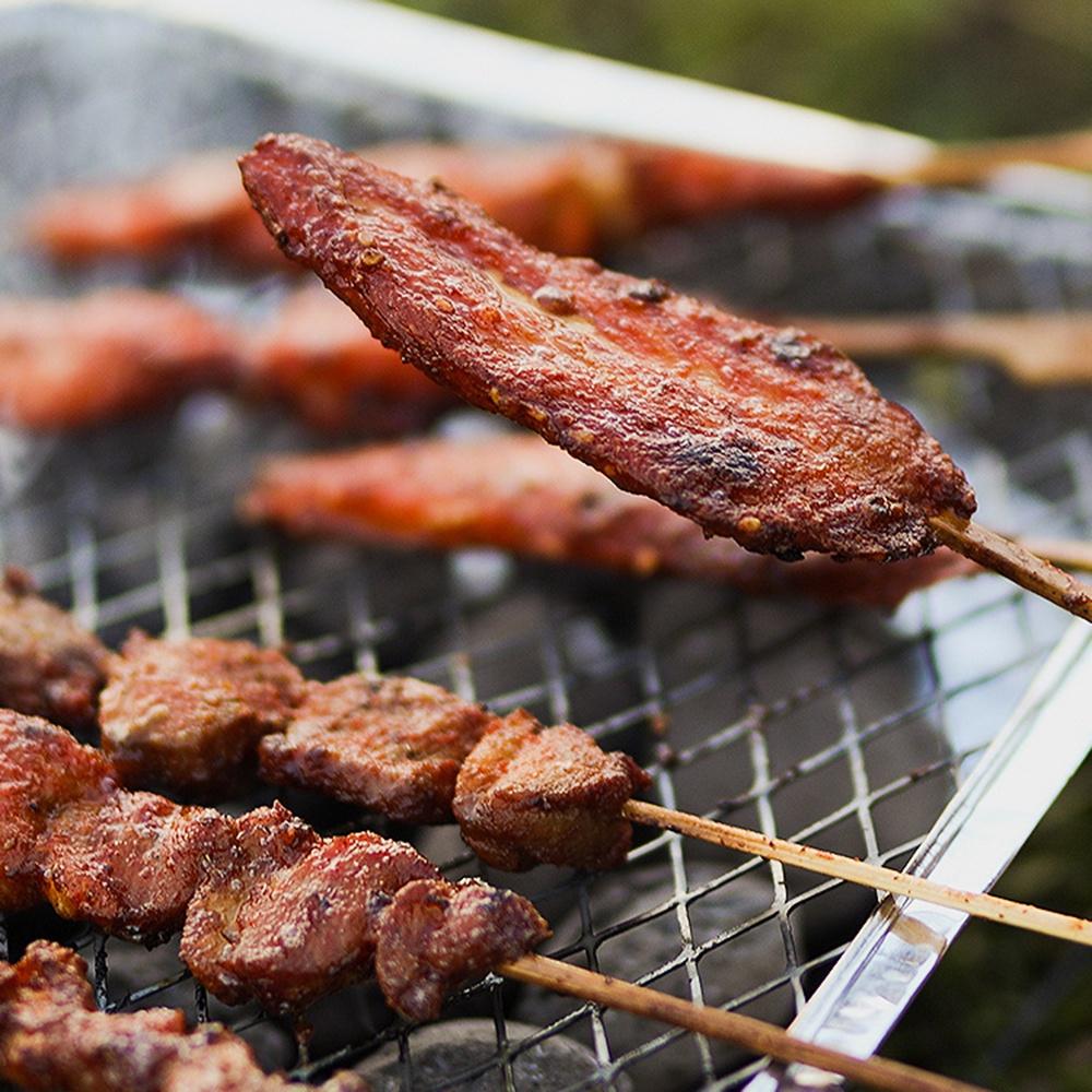 Bếp nướng than BBQ nướng thịt dùng một lần đi picnic dã ngoại phượt