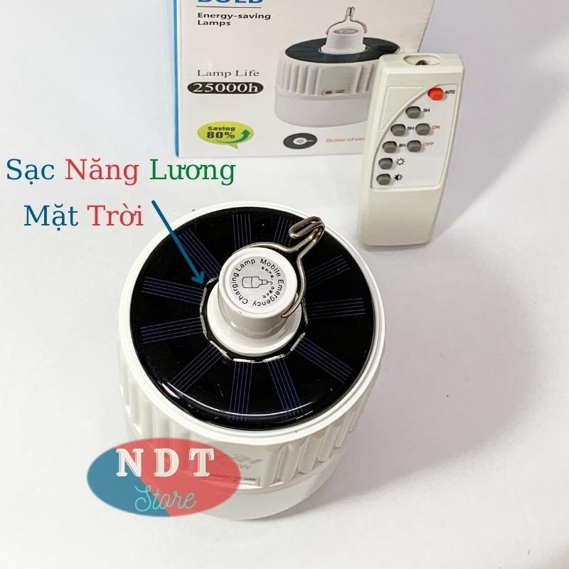 Bóng Đèn Led Tích Điện Và Sạc Năng Lượng Mặt Trời Có Điều Khiển Từ Xa Kèm Theo Sạc