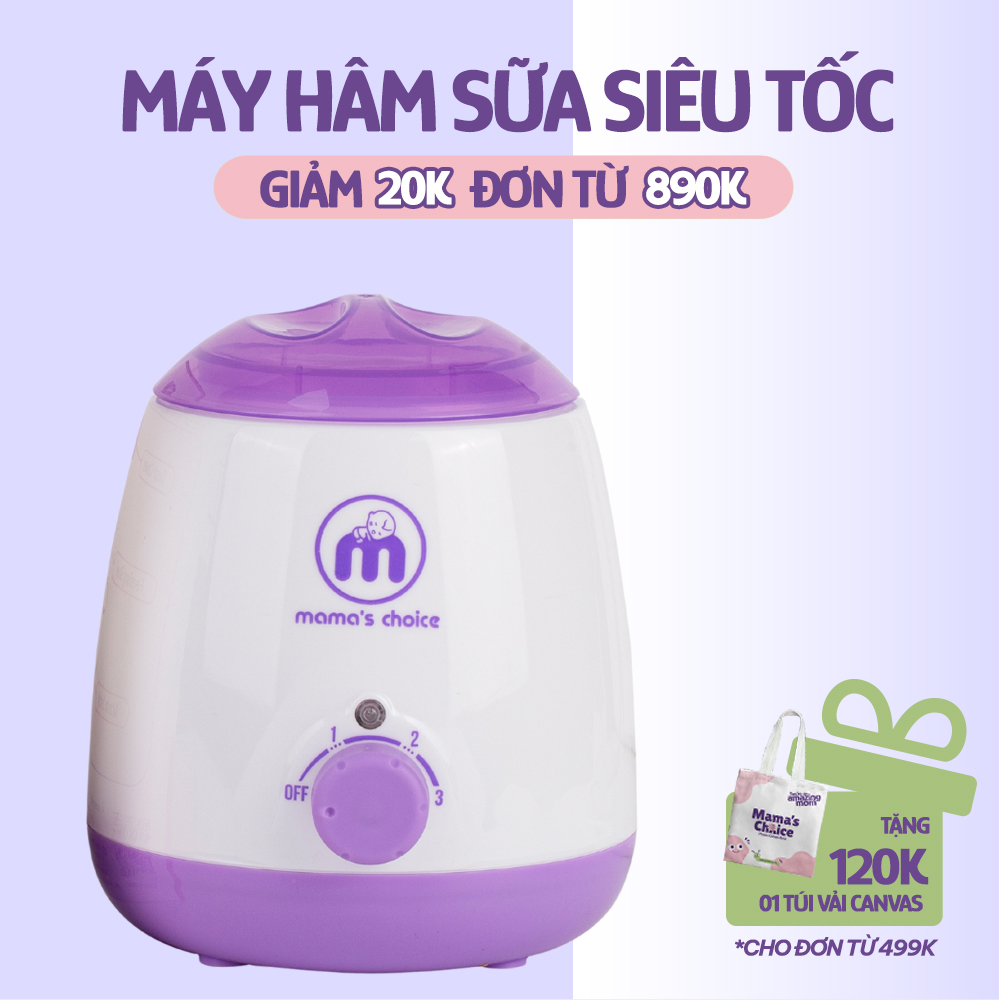 Máy Hâm Sữa Mama’s Choice, Hâm Nóng Sữa Thức Ăn Nhanh và Tiệt Trùng Đồ Dùng Cho Bé, Nhỏ Gọn Dùng Đi Du Lịch, BH 12 Tháng