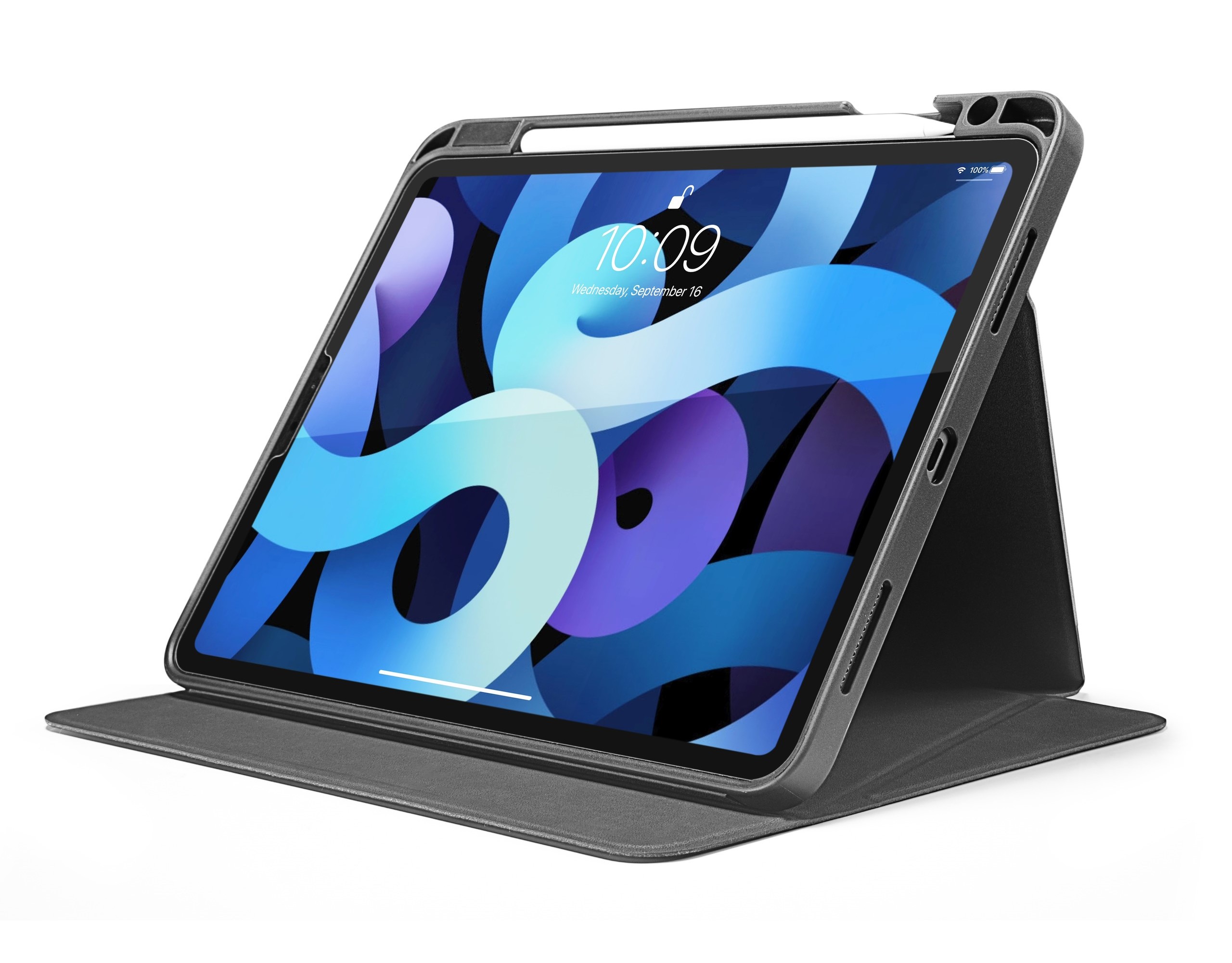 Bao Da For IPad 10.9 inch 2020 Tomtoc Từ Tính Đa Góc Smar-Tri Hỗ Trợ Sạc Không Dây Apple Pencil B02-005 - Hàng Chính Hãng