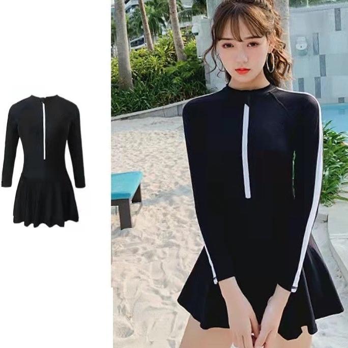 Đồ Bơi Dài Tay, Bikini Liền Thân Khóa Kéo 1 Mảnh SAVVY SHOP