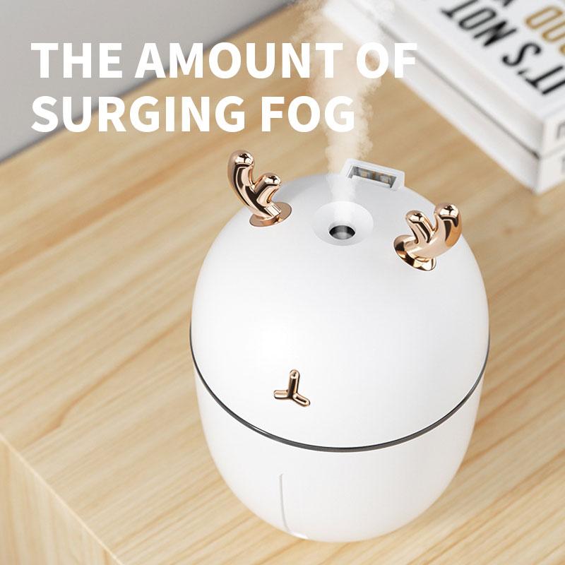 Di Động Thoáng Mát Sương Máy Phun Sương Tạo Độ Ẩm 300Ml USB Mini Máy Tạo Độ Ẩm Không Khí 7 Màu Máy Phun Sương Tạo Ẩm Cho Phòng Ngủ Văn Phòng