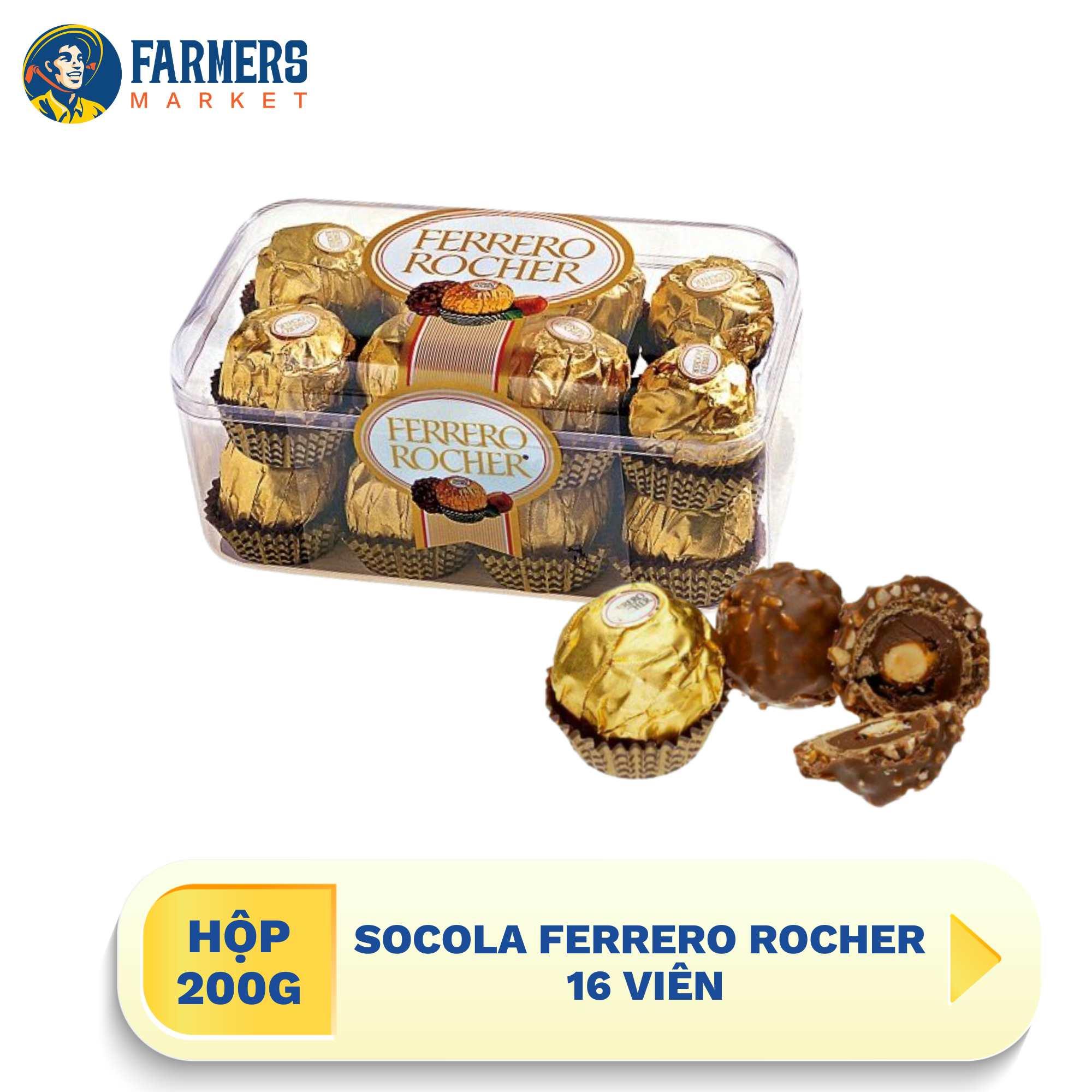 Socola Ferrero Rocher 200 g (16 viên)