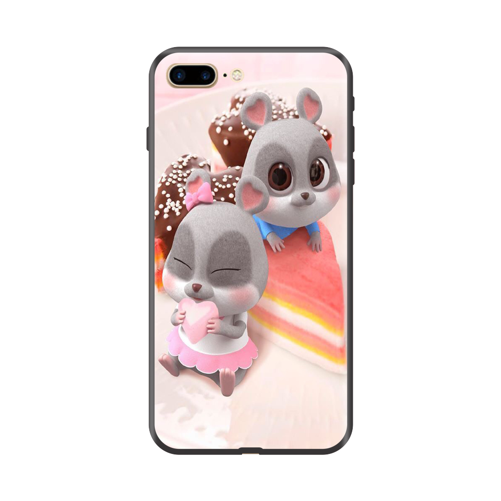 Ốp lưng TPU viền dẻo cho điện thoại IPHONE 7 PLUS/8 PLUS Hình Chuột Tết 2020 Mẫu 10