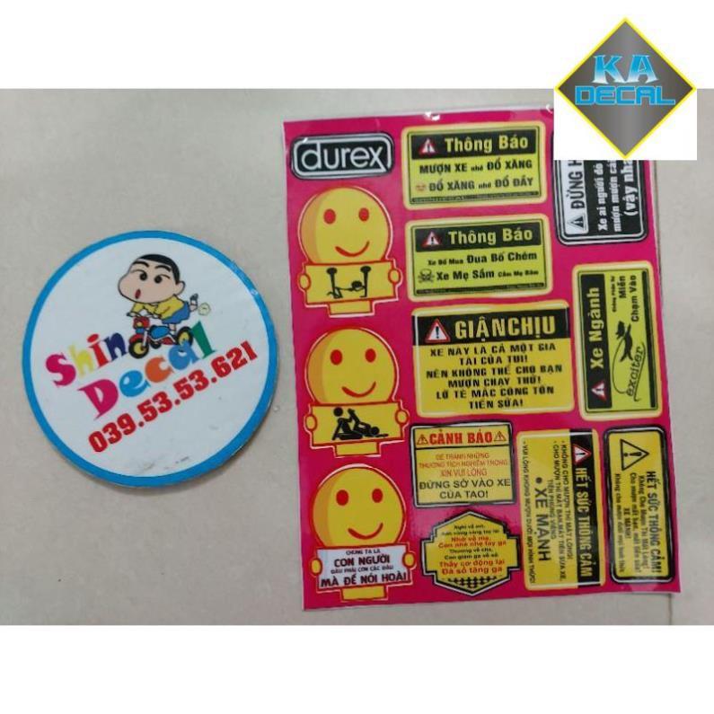 Combo logo cảnh báo