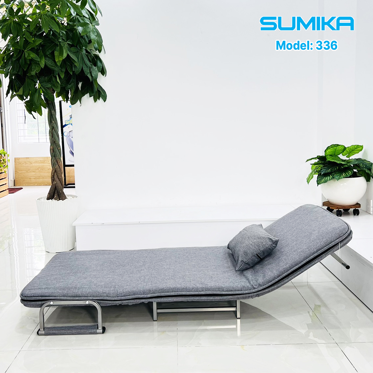 Ghế Sofa Giường thông minh gấp gọn SUMIKA 336, chiều rộng 80cm