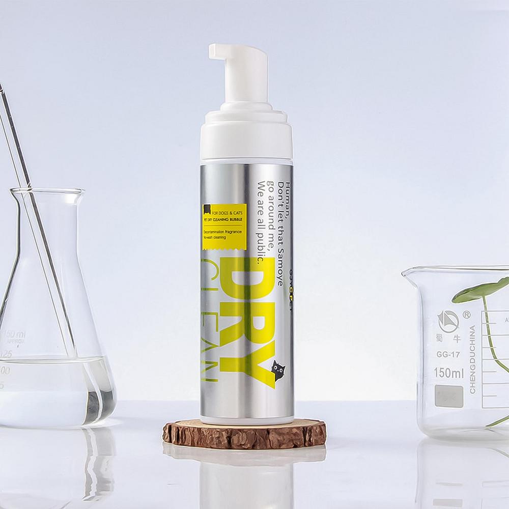Dầu Gội Khô DRYCLEAN️ Chó Mèo Pet Dry Shampoo, Dog Dry Shampoo Safe & Healthy 200ML