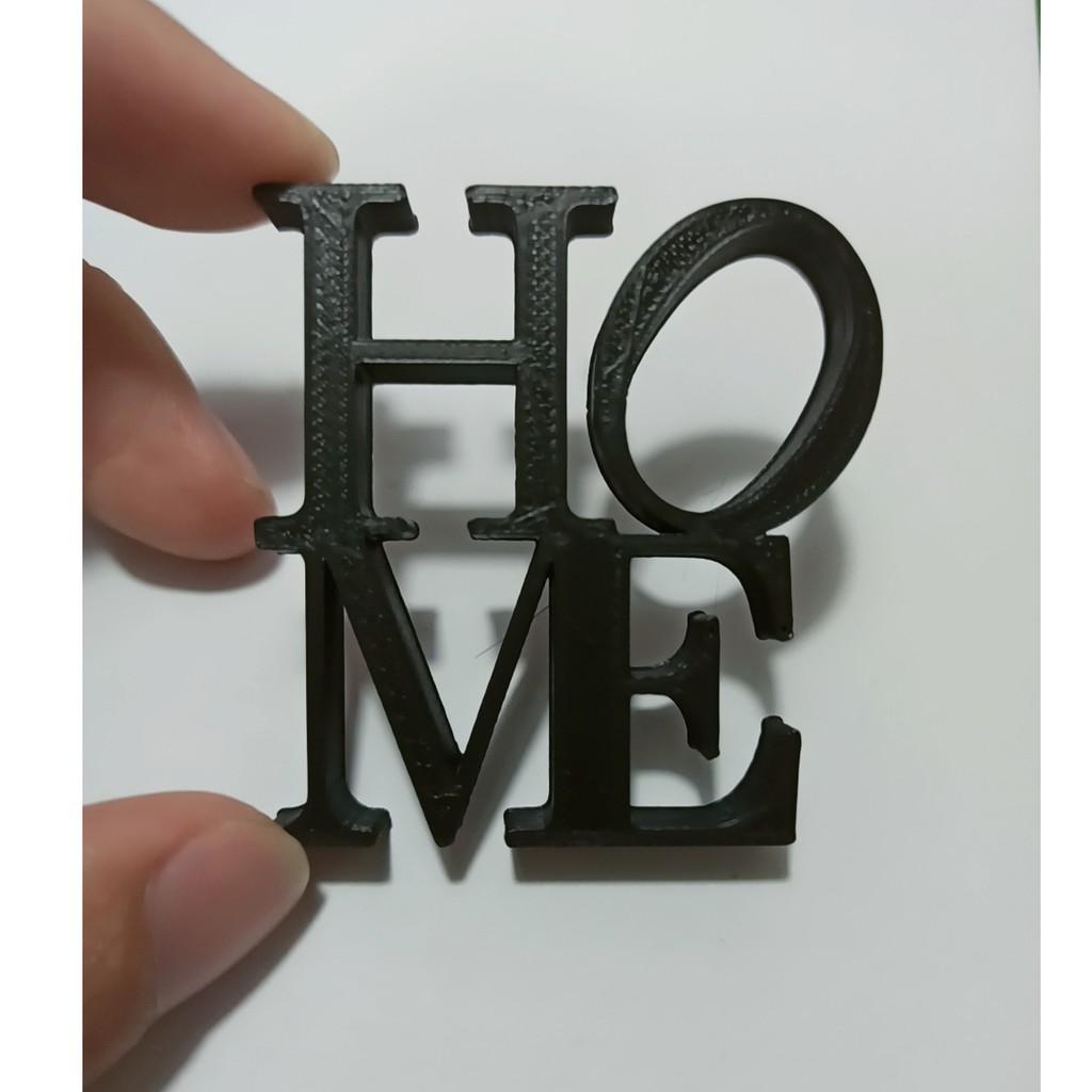 Chữ HOME mini, trang trí tiểu cảnh, bàn làm việc