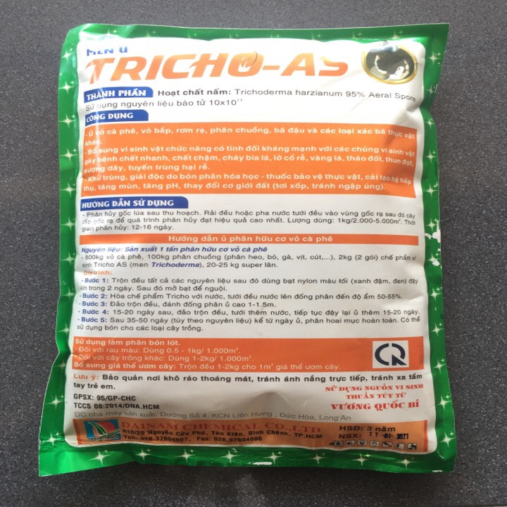 Men Ủ Trichoderma Hazianum Biến Rác Thải Thành Phân Bón 1kg