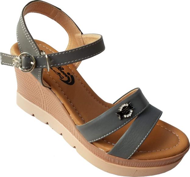 Giày Sandal Nữ Đế Xuồng BIGGBEN Da Bò Thật SDX15