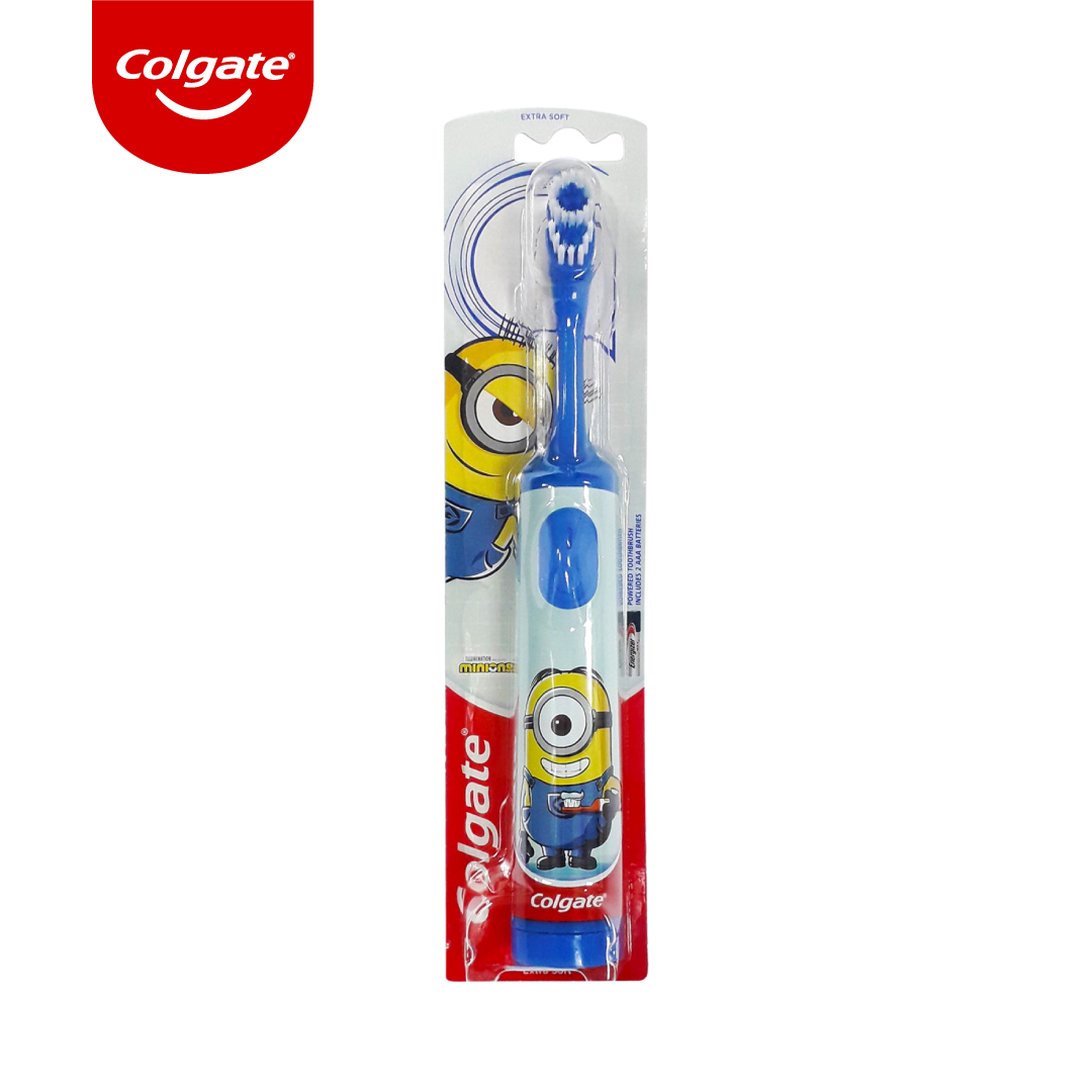 [ 1 Thùng ] 6 Bàn chải đánh răng điện Colgate Minions dành cho trẻ em - MÀU XANH DƯƠNG