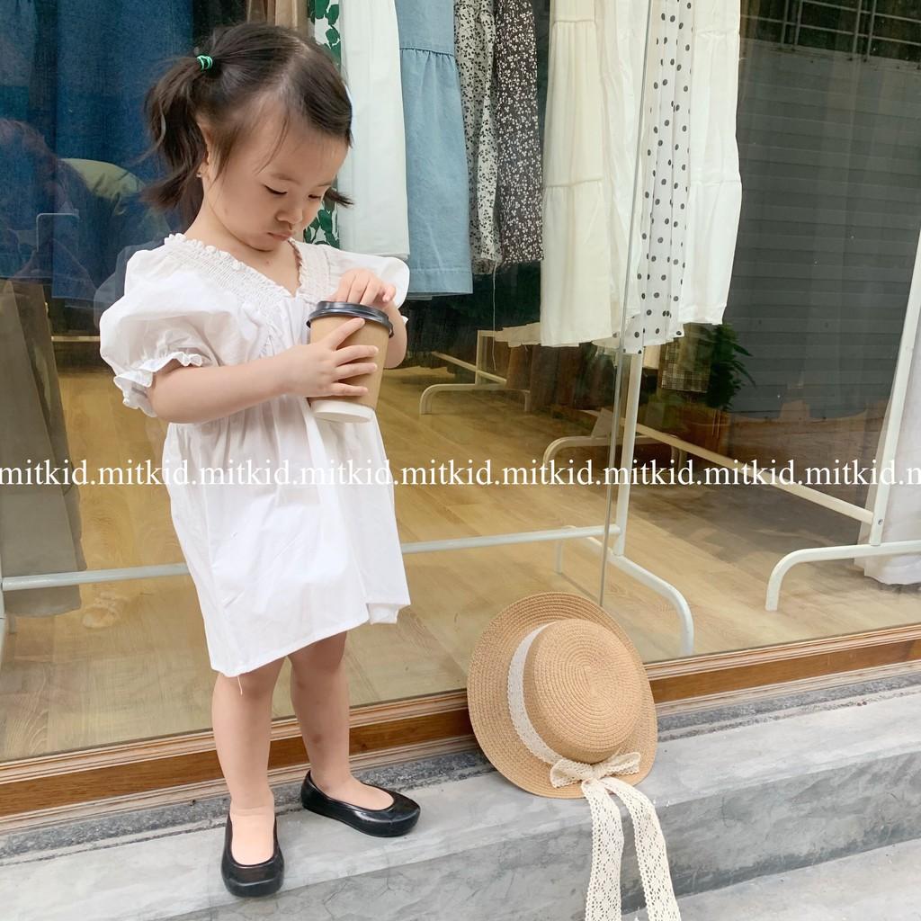 Áo váy cho bé gáiCÓ SẴN, Áo váy cổ chun PHONG CÁCH cho bé gái