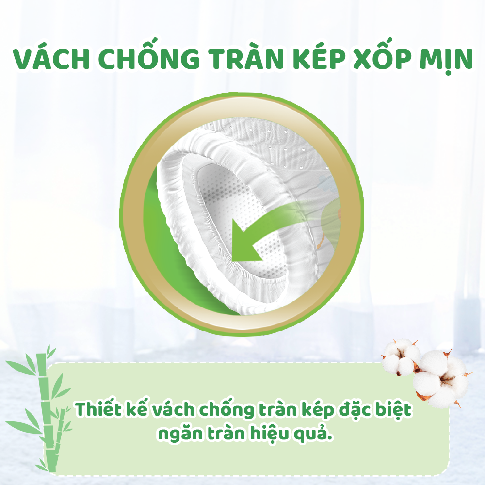 Tã/bỉm quần Molfix Thiên nhiên Regular XL (12kg - 17kg) - Gói 18+2 miếng