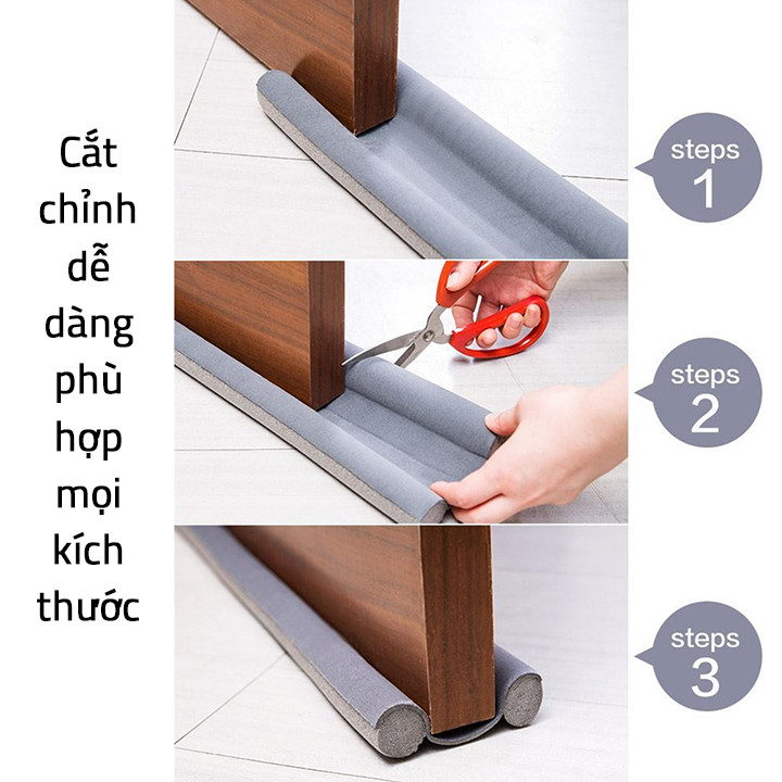 Miếng Xốp Bọc Chân Cửa Chắn Gió Chống Bụi, Ngăn Tiếng ồn, Ngăn Côn Trùng- Chất Liệu Bông xốp + EVA Dày Bền 93 x 9.6cm- Hàng Chính Hãng MINIIN