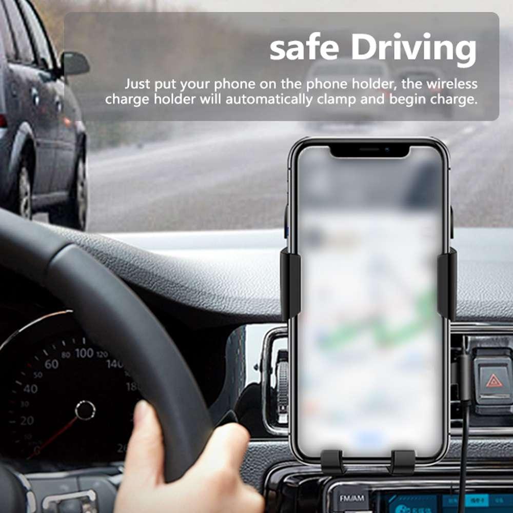 10W Car Wireless Charge Bracket Intelligent Auto Quick Charge Tool Car Mobile Phone Wireless Charge Holder