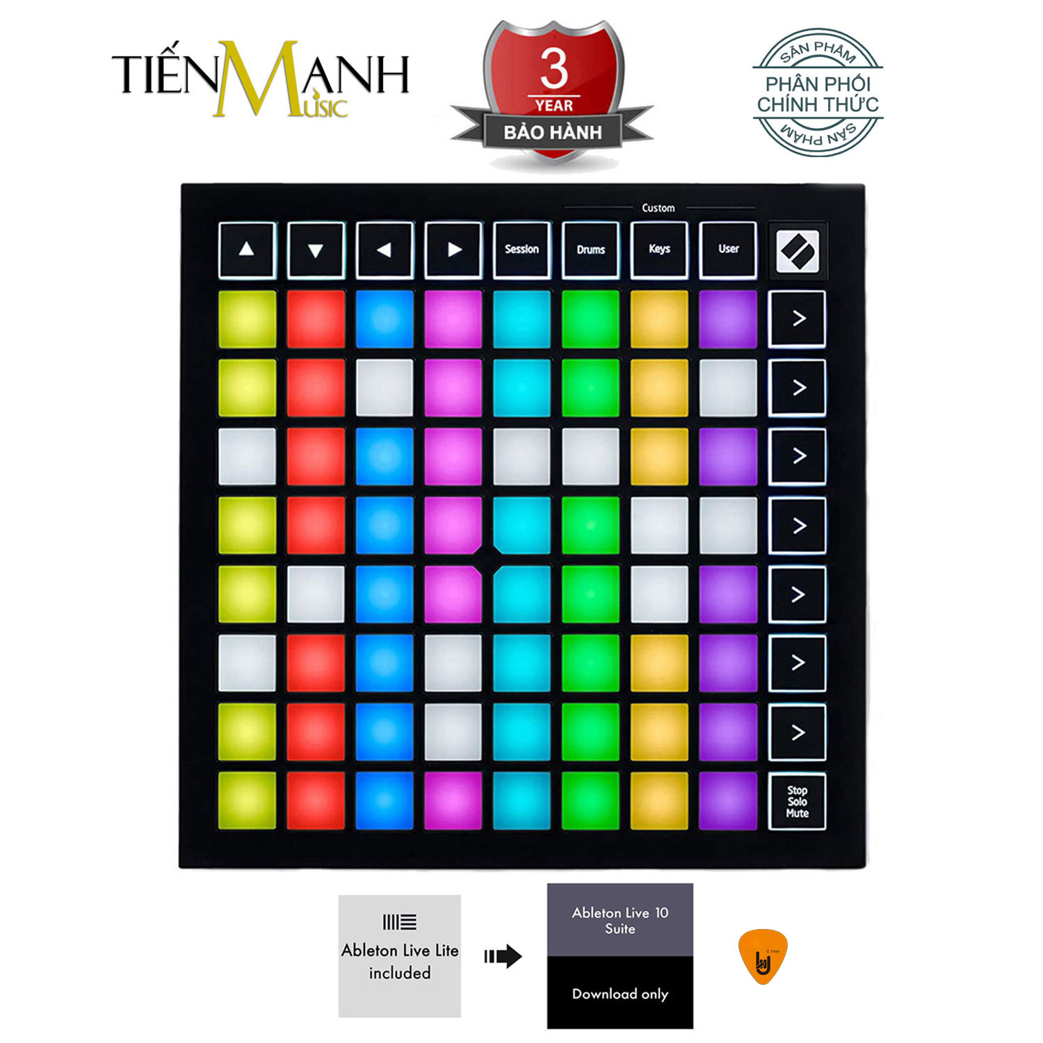 Novation Launchpad Mini MK3 Bàn phím sáng tác nhạc - Sản xuất âm nhạc Producer USB Grid Controller for Ableton Live Hàng Chính Hãng - Kèm Móng Gẩy DreamMaker