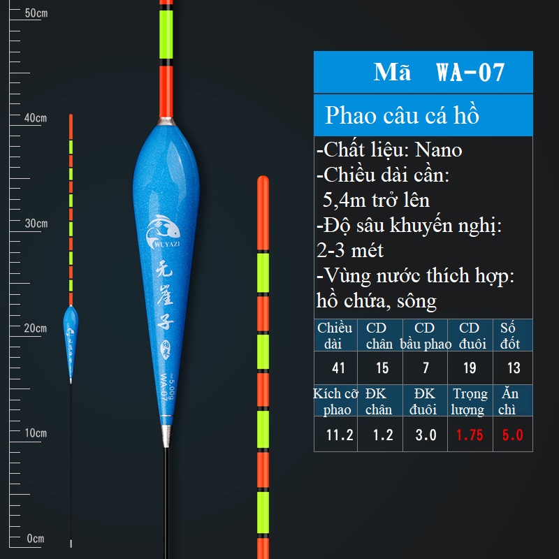 Phao Câu Đài Nano Tăm To WA Siêu Nhạy Truyền Tin Nhanh Chính Xác PC3