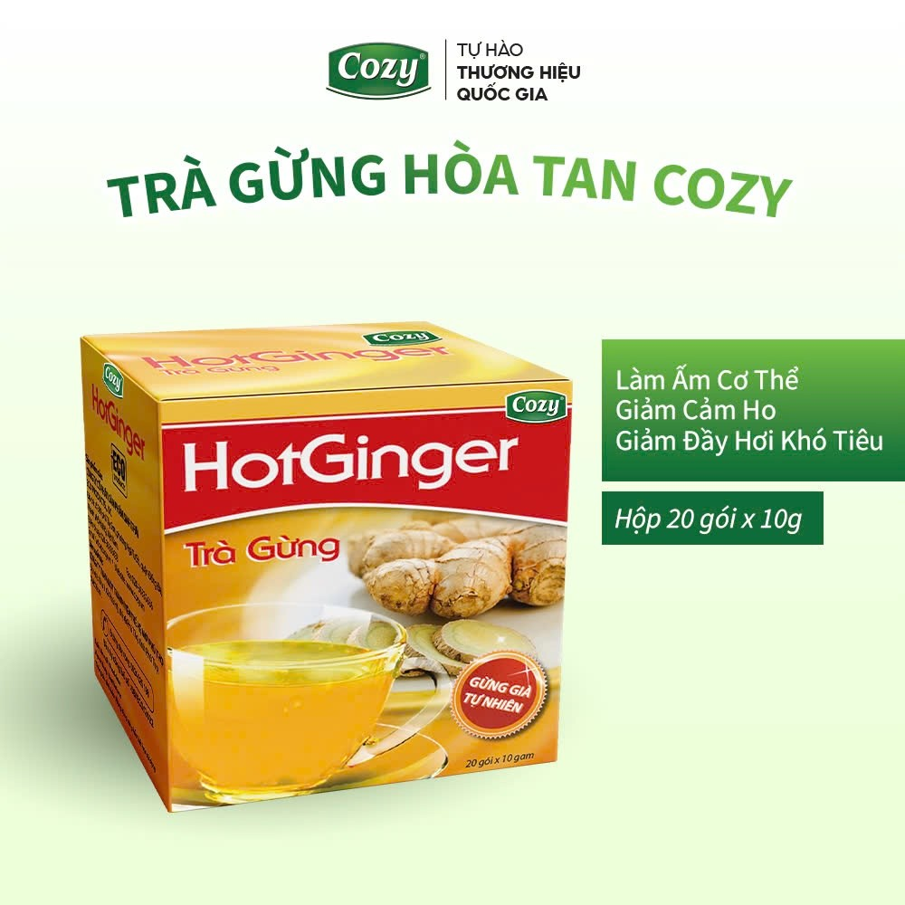 Cozy Trà gừng Hotginger 10 gói x 10g Hộp