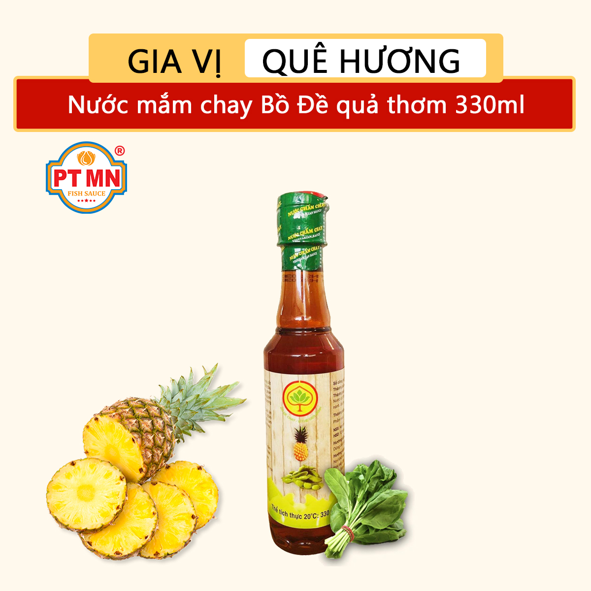 Nước mắm chay Bồ Đề từ quả thơm 330ml