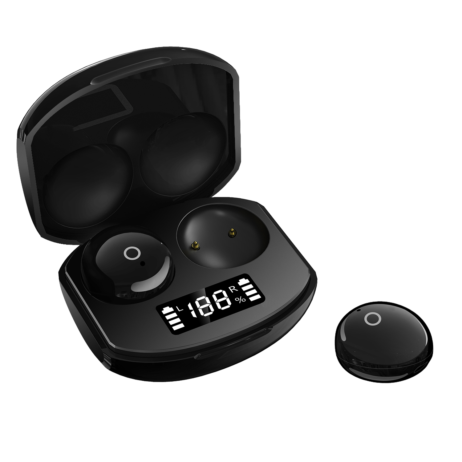 Tai Nghe Không Dây Nhỏ Cp9 TWS Bluetooth 5.0 Có Màn Hình Hiển Thị Pin