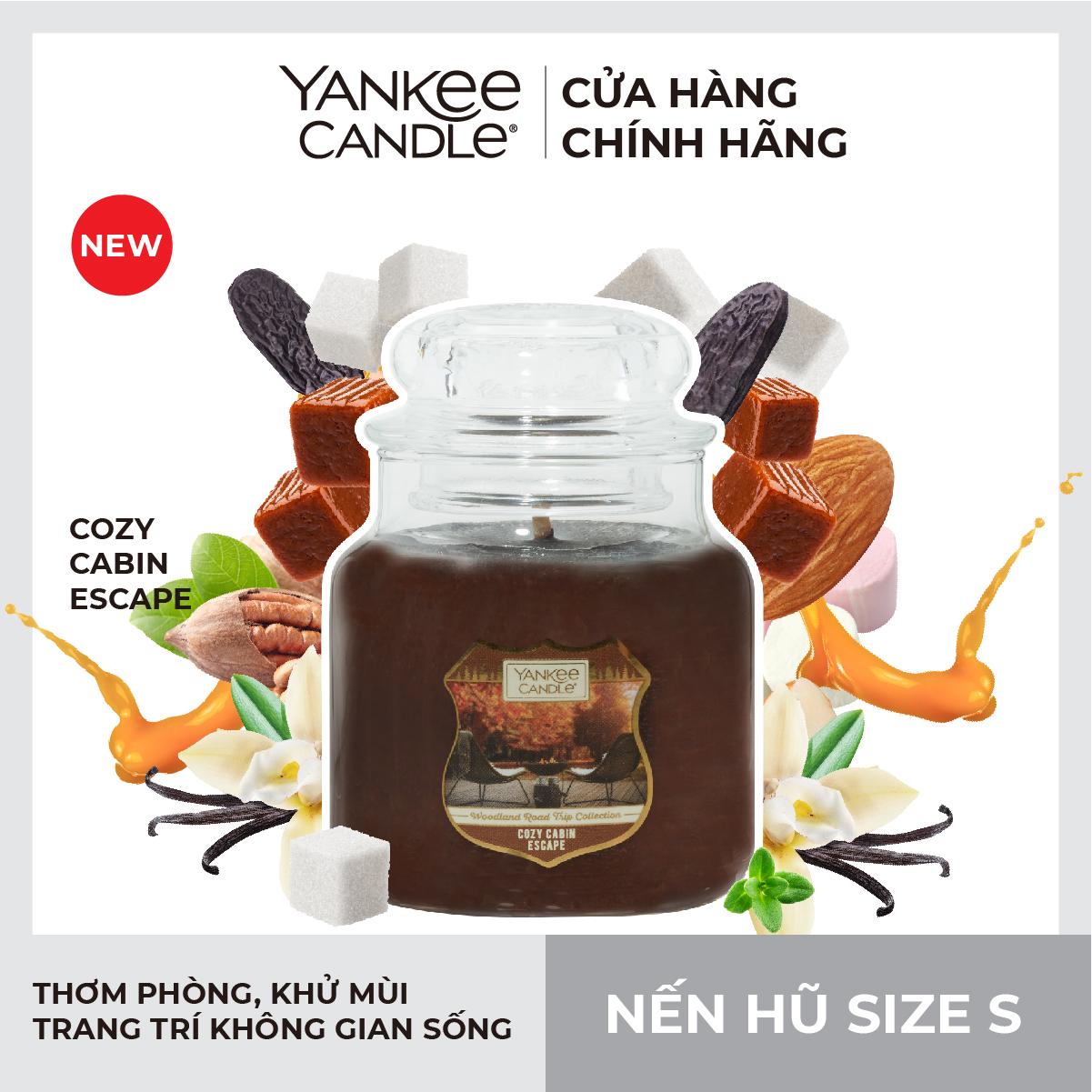 Nến hũ Yankee Candle size S (104g) - Cozy Cabin Escape