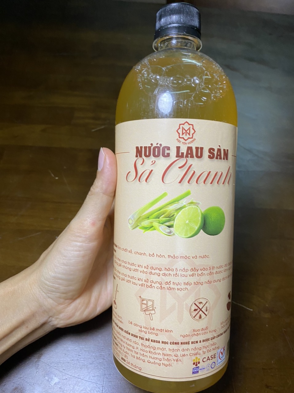 NƯỚC LAU SÀN HƯƠNG SẢ CHANH - MỘC YẾN HƯƠNG - chai 1000ml