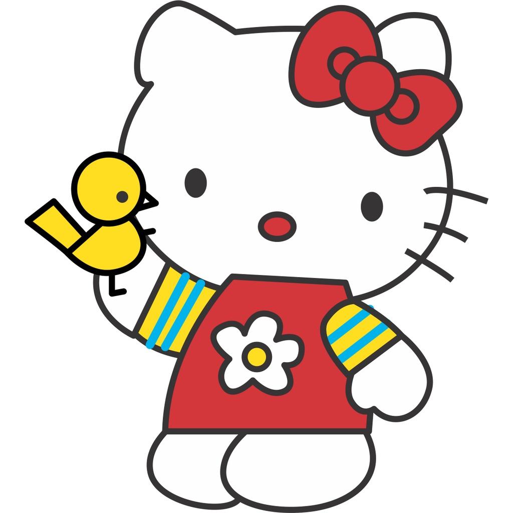 Hình in Hello Kitty nhiều hình lựa thoải mái trang trí áo quần in ủi tại nhà dễ dàng