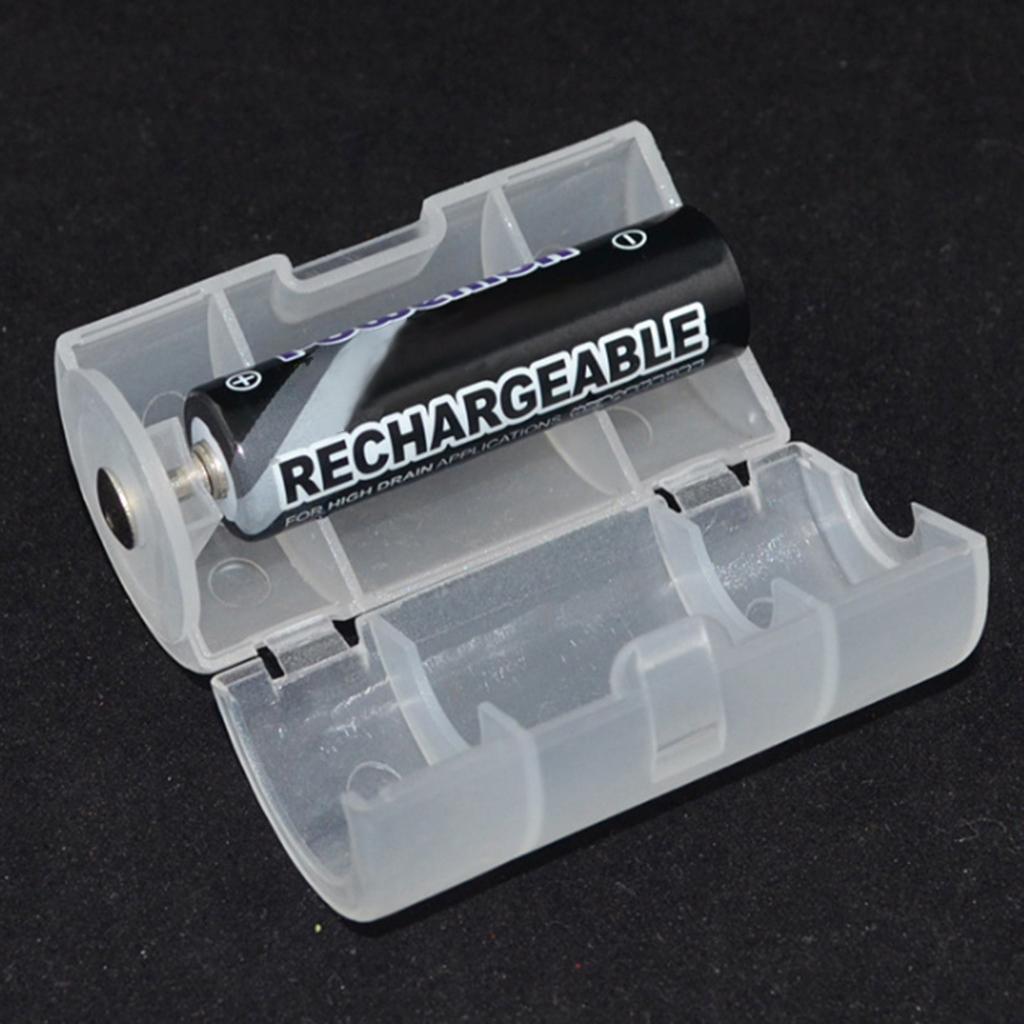 1 Packs Battery AA To D Size Adapter Converter