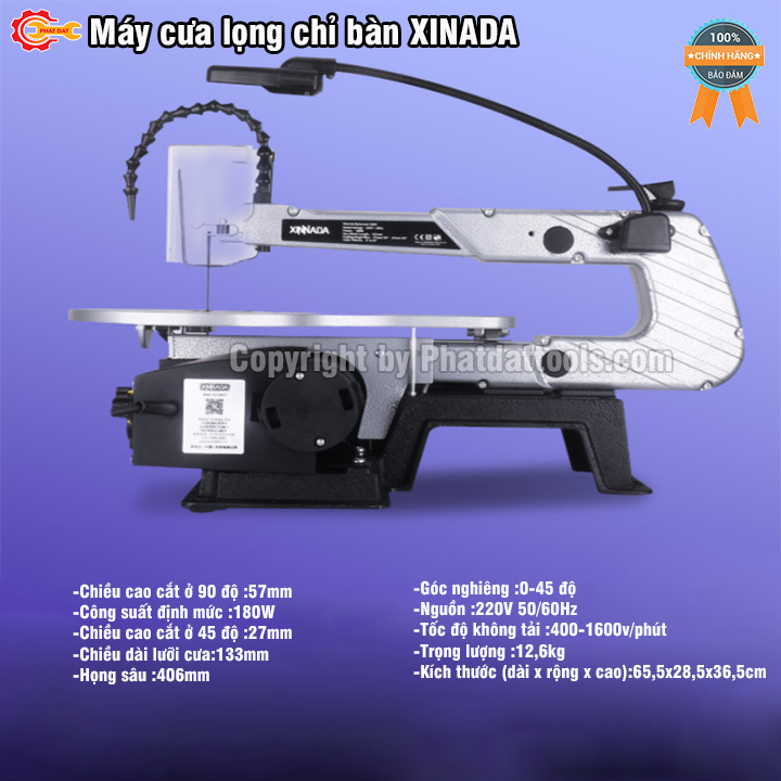 Máy Cưa Lọng Chỉ Bàn XINNADA - Hàng Nội Địa Cao Cấp - Bảo hành 6 tháng