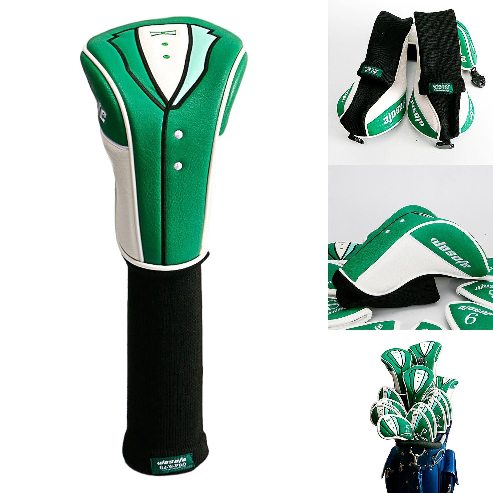 Golf Club Headcover Wood Head Covers Long Sleeves for Driver Fairway Hybrid Wood Clubs Supplies