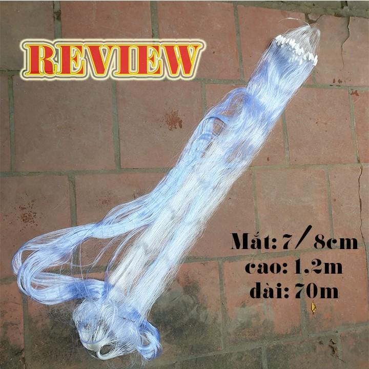 Lưới đánh cá ba màn sơi thái mắt 8cm cao 1m2 dài 70m
