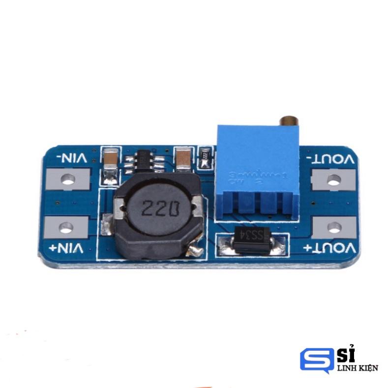 Module nguồn DC-DC tăng áp MT3608 3A in 2-24V out 5V-28V